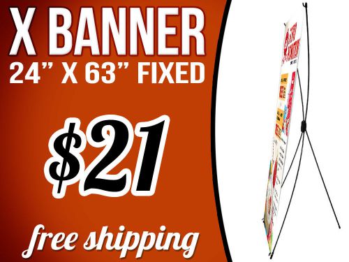 Display X Banner Stand Tripod Trade Show Exhibition Sign FREE SHIPPING