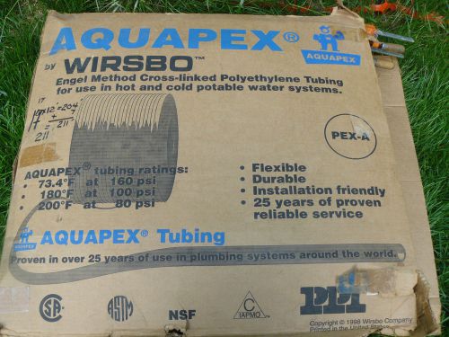 3/4&#034; i d aquapex by wirsbo pexa-engel method cross-linked polyethylene tube 55&#039; for sale