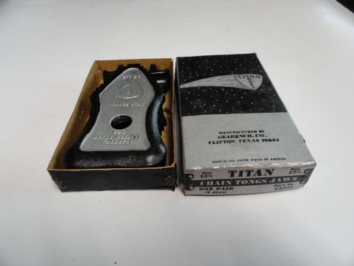 GEARENCH TITAN PT#C1351 CHAIN TONG REPLACEMENT JAW ***NEW*** USA