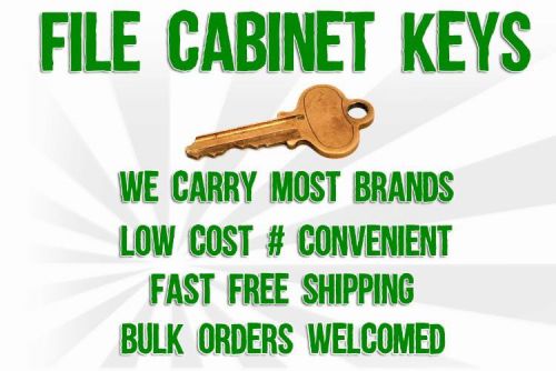 File cabinet keys for all major brands fast same day shipping hon haworth knoll for sale