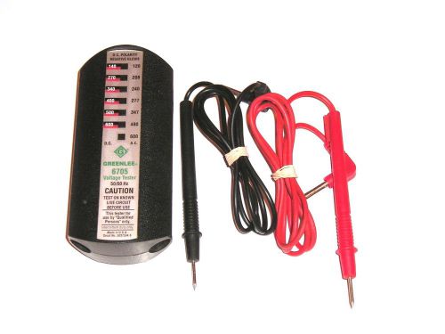 GREENLEE 6705 (600 AC-DC) VOLTAGE TESTER with PROBES