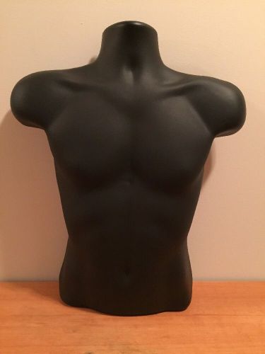 1 Hanger+1 Male Mannequin Black Dress Body Form Display Men Shirt S/M Size