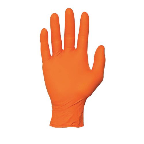 Microflex N482 Disposable Gloves, Nitrile, M, Orange, PK100 NEW, FREE SHIP $DC$