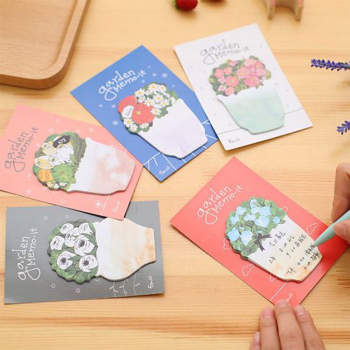 1 PCS Flower Memo Sticker Bookmark Index Tab Pads Flags Sticky Notes-Random