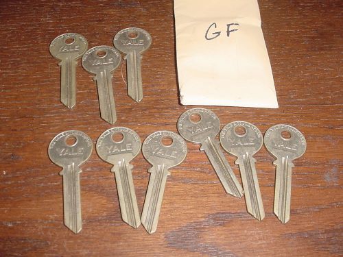 3 KEY BLANKS Original YALE brand GF keyway LOCKSMITH NOS locks antique