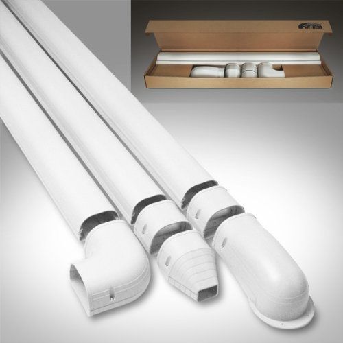 Rectorseal 3.5&#034; 12&#039; wall duct kit wh 92 white for sale