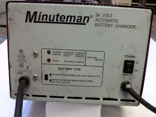 Minuteman 957722 Automatic Battery Charger 24 V 12 Amp Floor Scrubber Sweeper