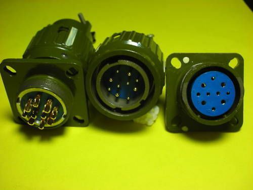 4pcs military 10-pin twist male &amp; female connector,10pm for sale