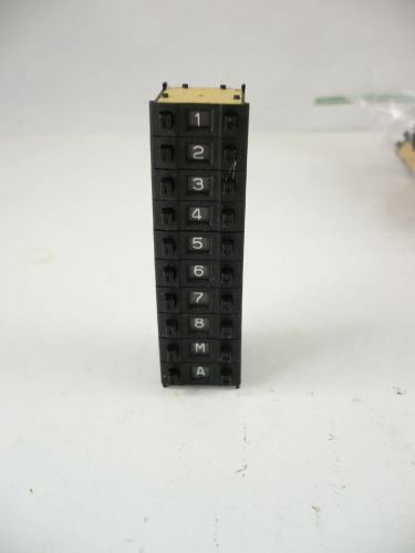 10 PCS CHERRY THUMBWHEEL SWITCHES, BCD VERTICAL STACKING 10 POSITION 0-8, M,A