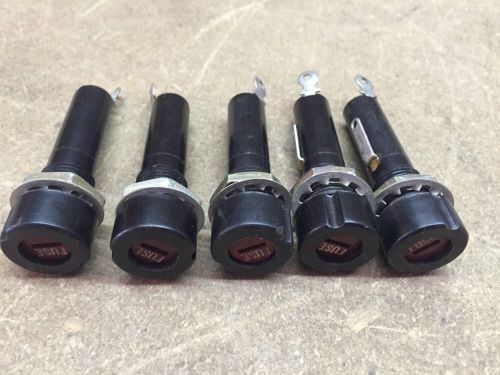 Lot of 5 panel mount littelfuse  fuse holder super fast shipping for sale