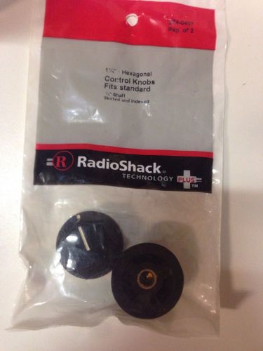 1 1/4&#034; • Hexagonal Control Knobs Fits Standard #274-0407 By RadioShack