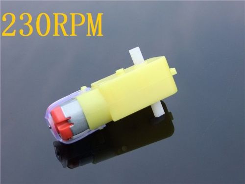 Dc 3-6v 230rpm reduction plastic mini dc gear motor biaxial output toy car parts for sale