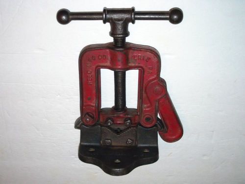 VINTAGE  REED PIPE VISE  . ERIE PA. #70 FOR PARTS OR REPAIR PAT 1914