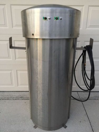 Round commercial stainless steel air &amp; vacuum car wash vac for sale