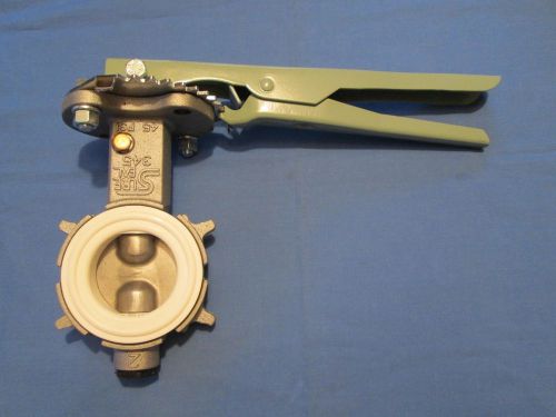 3 SURE SEAL 2-345-002701H10 BUTTERFLY VALVES, SS, WHITE NITRILE SEAT     FRB 095