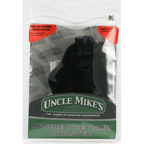 Uncle Mike&#039;s 7601-2 Inside-The-Pant Holster Size 1 Left Hand Black