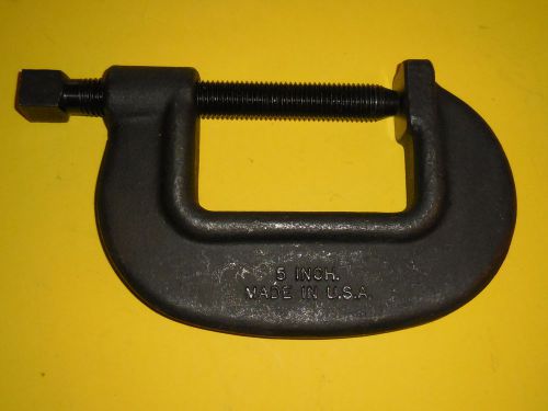NEW STANLEY PROTO 5-HDL  EXTRA HEAVY DUTY C-CLAMP  0 - 5-3/8&#034; , FREE SHIPPING!!!