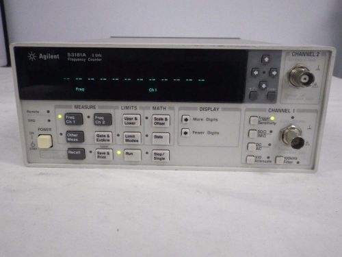 Agilent 53181A 225MHz Frequency Counter Option 001 MS Oven