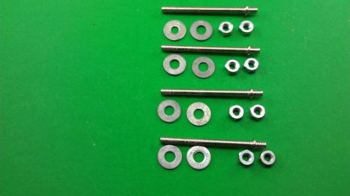 1/4&#034; DOUBLE END THREADED STUD 3-1/8&#034; LONG,  A LOT OF 4