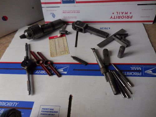 Jacobs 3a drill chuck w/ key + group of machinist tools union starrett for sale