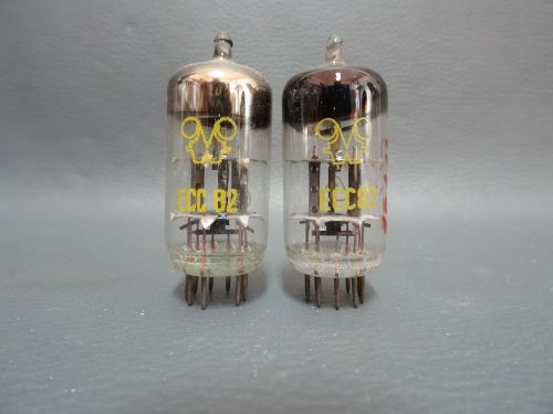 2 X RFT ECC82=12AU7 VINTAGE DOUBLE TRIODE TUBE // VERY STRONG TESTED //