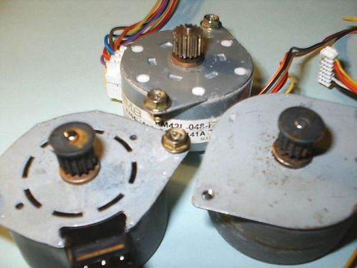 Stepping angle 7.5 ° commercial printer round 42 stepper motor, w/ gear &amp; wire for sale