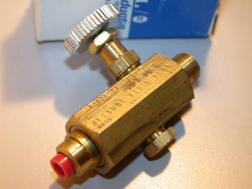 Up to 3 deltrol 1/8&#034; brass pneu-trol flow valve fmpt10b for sale