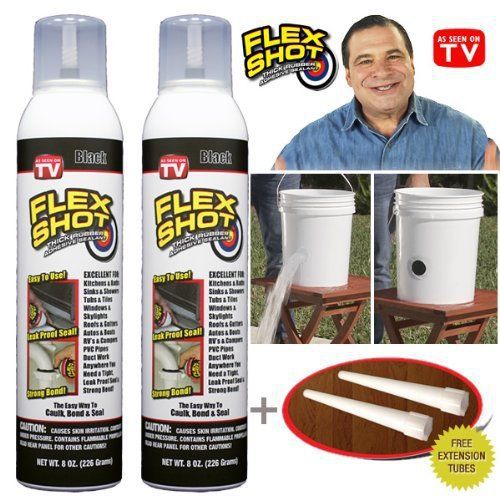 Flex shot black - as seen on tv - 2 pack special + 2 extension tubes for sale