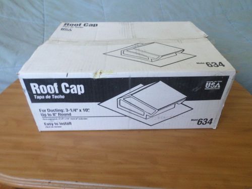 Nice New NOS Nutone / Broan Roof Cap Model 634 3-1/4&#034; X 10&#034; - 8&#034; Round USA Made