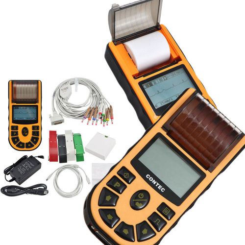 12 leads handheld single channel 1-ch ecg ekg electrocardiograph software contec for sale