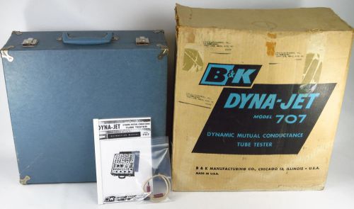 Superb b&amp;k bk 707 dyna-jet tube tester in box calibrated with ss rectifier for sale
