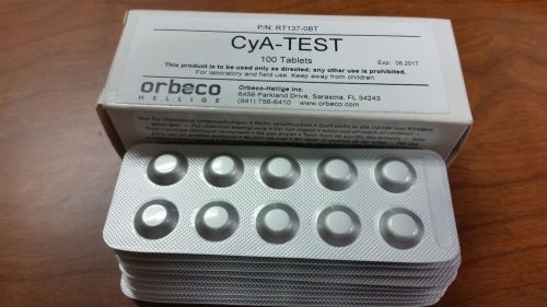 1 Box of Orbeco-Hellige RT137-0BT CyA Test Tablets 100 cts (BRAND NEW)