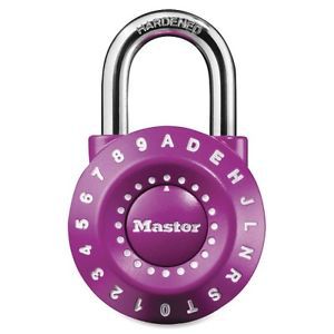 Master Lock Personalized Letter/Number Padlock - 1590D PURPLE