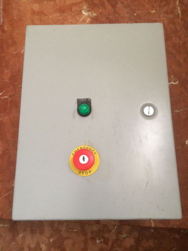 HOFFMAN A16N12ALP TYPE 1 ENCLOSURE 12&#034; X 6 1/2 &#034; X 16&#034; with siemens contactor board