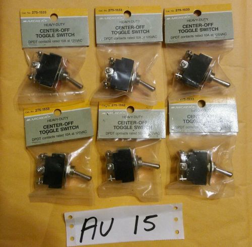 Archer heavy duty off toggle switch lot of 6