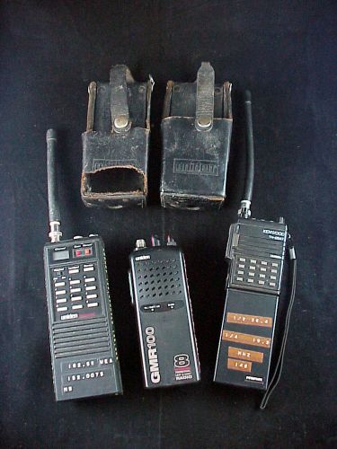 lot of 3 vintage Radios 1) KENWOOD TH-25AT 1) UNIDEN GMR-100 1) Bearcat BC 55XLT