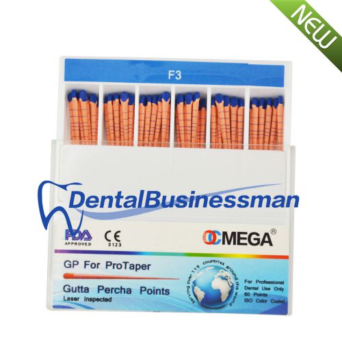 Bid ocmega dental f3 gutta percha points gp for protaper fda/ce approved dbm for sale