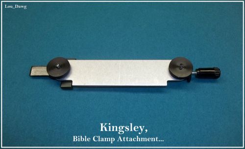 Kingsley Machine   ( Bible Clamp Attachment  )  Hot Foil Stamping Machine