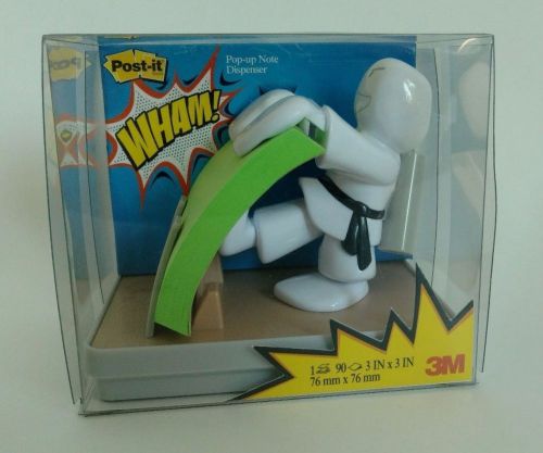 Post-it pop-up note dispenser, karate design uses 3&#034; x 3&#034; notes (kd-330) *new* for sale