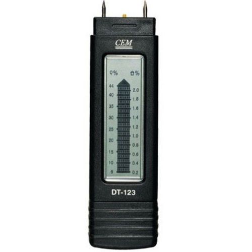 CEM DT-123 LCD Dispaly Handheld Wood Moisture Meter Wood Range:6% ~ 44%