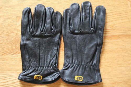 Cat mens leather work gloves  (large) for sale