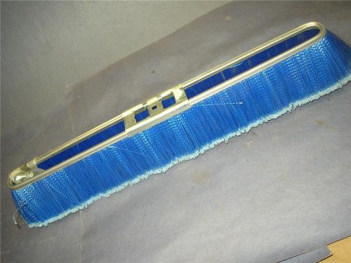 New metal push broom head 3&#034; polyester soft bristles  61c3 for sale
