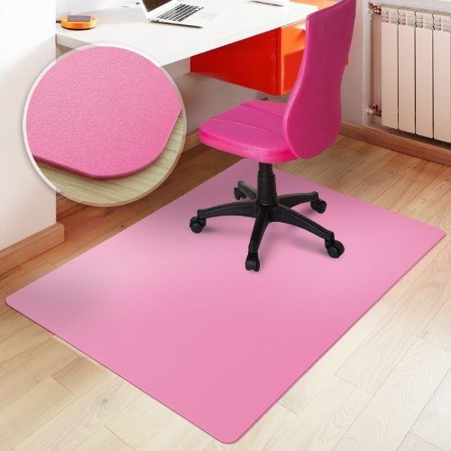Office Marshal? Office Chair Mat - Pink - Hard Floor Protection, 30&#034; x 48&#034;