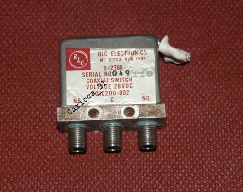 RLC Electronics S-2788 Coaxial Switch 28VDC