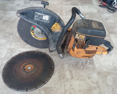Partner k700 active concrete saw with  3x 14&#034; blades for sale