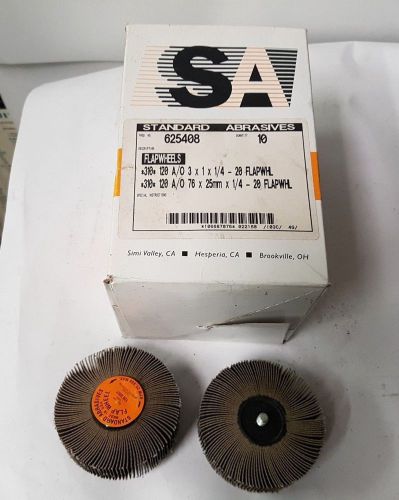 10 Pcs Standard Abrasives 3&#034; x 1 x 1/4 Disc Scotch Hole 625408 Flap Wheel New