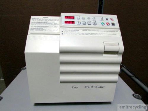 MidMark Ritter M9 UltraClave Digital Benchtop Autoclave w/ 4 Trays 120V Tested