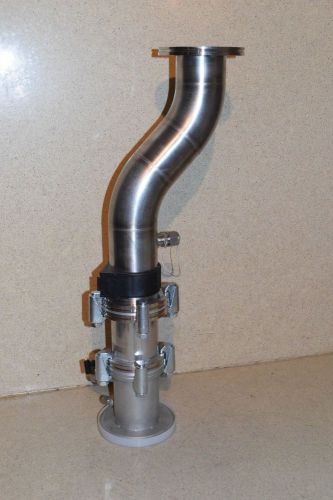 HEAVY DUTY VACUUM / LAB CURVED VALVE 25&#034; LONG 5&#034; OUTER DIAMETER (SV1)