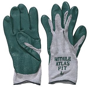 CRL Large Atlas Textured Nitrile Coated Gloves