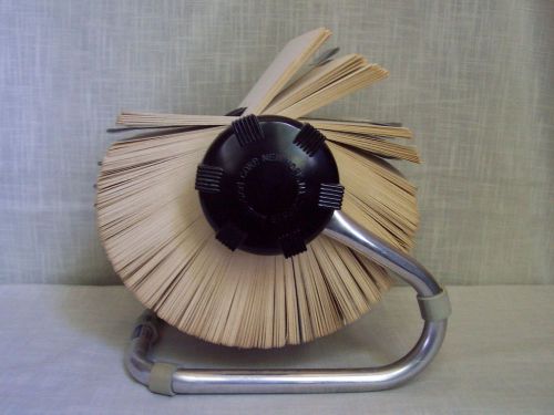 Vintage Rolodex Zephyr American Rotary Card File 3&#034;x5&#034; Model 3500X